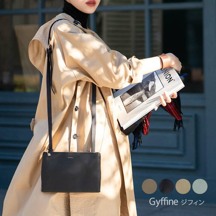楽天市場 ショルダーバッグ レディース 斜めがけ 大人 小さめ ポシェット 本革 牛革 Gyffine ジフィン ポーチ ダブル バッグ レザー 旅行 軽量 通勤 通学 おしゃれ かわいい ブランド カジュアル スマホショルダー プレゼント ギフト 妻 彼女 母 かばん 鞄