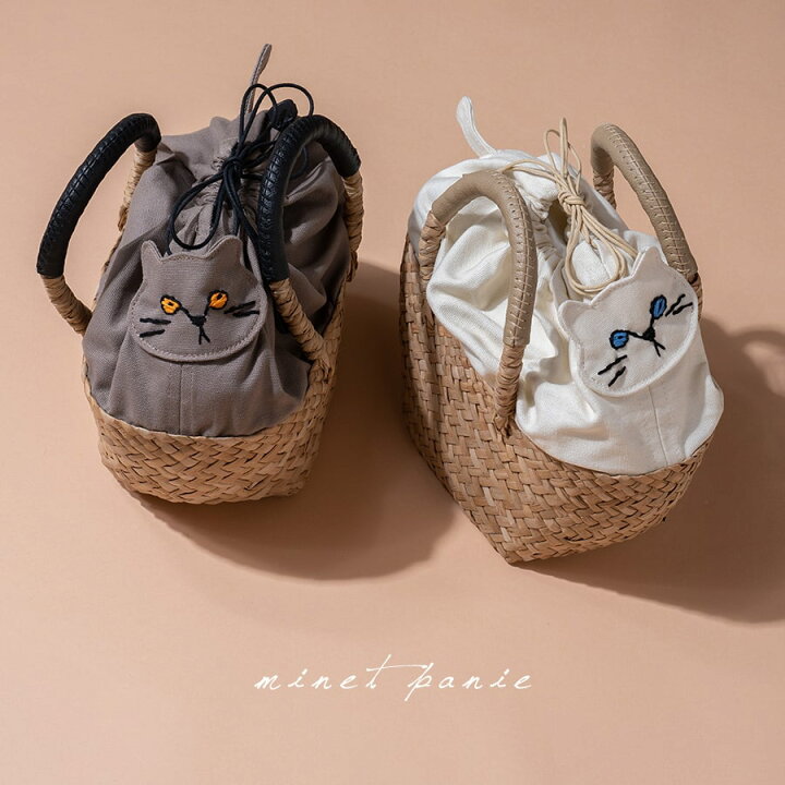 楽天市場】猫 ねこ かごバッグ レディース 【Minetpanie ミネット  