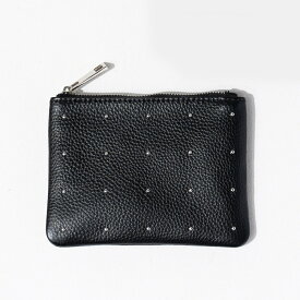 ギフトにも最適｜ 本革 ポーチ レディース メイクポーチ 化粧ポーチ 小物入れ【Dot leather pouch ドットレザーポーチ Sサイズ｜HAYNI ヘイニ 】ドット 水玉 スクエア かわいい おしゃれ 旅 ファスナー 軽量 小物入れ ダルメシアン アニマル