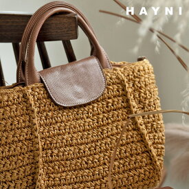 かごバッグ ショルダーバッグ レディース【Glenda グレンダ｜HAYNI ヘイニ】2way 斜めがけ 大人 ハンドバッグ トートバッグ ミニトート ミニショルダー ペーパーバッグ PUレザー 浴衣 バッグ 軽量 軽い 人気 丈夫 おしゃれ 動画あり