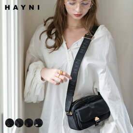 ショルダーバッグ 撥水 レディース 斜めがけ【Baby Lenum ベイビーレナム｜HAYNI ヘイニ】メッセンジャーバッグ ナイロン ナイロンバッグ 小さめ ミニ 斜め掛け 大人 軽量 軽い 上品 かっこいい カジュアル かわいい きれいめ シンプル 黒