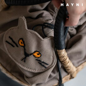 【今すぐお迎え可能！】猫 ねこ かごバッグ レディース 【Minetpanie ミネットパニエ｜HAYNI ヘイニ】巾着 PUレザー モチーフ バンカン ネコ ねこグッズ トートバッグ レディース 大人 軽い 軽量 おしゃれ かわいい 上品 ナチュラル カゴバッグ きれいめ ブランド