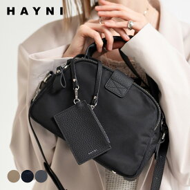 はっ水ナイロンで毎日活躍 ショルダーバッグ ハンドバッグ レディース 【Nene Nylon Loche ネネナイロンロシェ｜HAYNI ヘイニ】ボストンバッグ 斜めがけ ななめ掛け 手持ち バッグ 2way ショルダー 軽量 軽い 上品 斜めがけ 肩掛け 黒 かわいい ミドルサイズ ナイロン