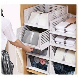 【時間限定全品10%OFF】収納ラック 5段 43*18*32.3CM 43*14*32.3CM 引き出し 折りたたみ プラスチック 無地 白 北欧 おしゃれ 収納棚 整理棚 クローゼット 押入れ 送料無料