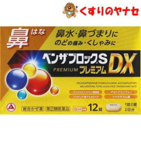 【メール便対応】※ベンザブロックSプレミアムDX 12錠 ／【指定第2類医薬品】／★セルフメディケーション税控除対象