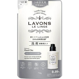 楽天市場 ラボン 柔軟剤入り洗剤 フローラルシック つめかえ用 750gの通販