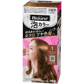 ブローネ泡カラー　1　スタイリッシュブラウン【108ml】(花王)【ヘアカラー/白髪染め】