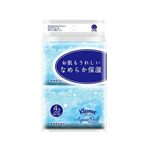 クリネックス ティシュー アクアヴェール ポケット 【4コパック】(クレシア)【ティッシュペーパー/ポケットティッシュ】