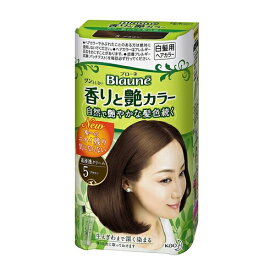 花王　ブローネ　香りと艶カラークリーム　5　ブラウン　【80g】(花王)【ヘアカラー/白髪染め】