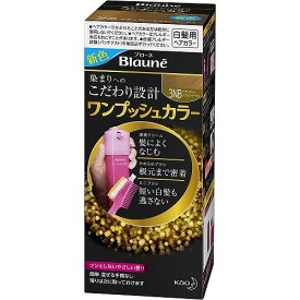 ブローネ　ワンプッシュカラー　3NB：ナチュラリーシフォンベージュ　【80g】(花王)【ヘアカラー/白髪染め】