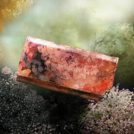 【FRUTTI】花柄財布ALBA Alice（アルバ アリス）FRUTTI DI BOSCO フルッティディボスコ 花柄長財布 ブランド長財布 レディース長財布 エナメル ピンク スリム財布 可愛い おしゃれ 女性用長財布 本革 妻への誕生日プレゼント クリスマス プレゼント 356-1032-22-8054