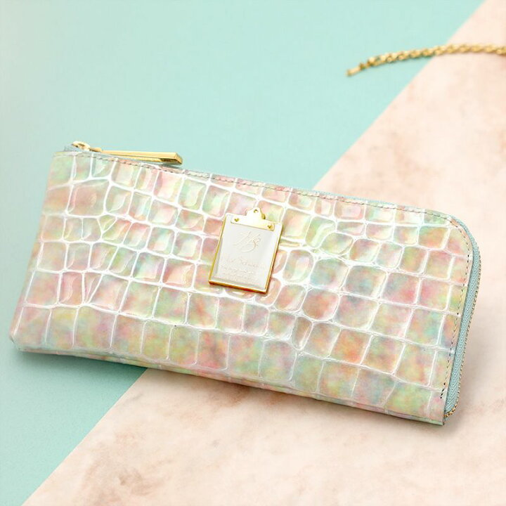 楽天市場】【HerSchedule】長財布 レディース チェレット 虹色の雲を  