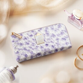 【HerSchedule】チェレット誕生記念スペシャルレザー「メモリアルパールエナメル」目覚めの良い朝のように、穏やかな気持ちになれる香水「モーニングローズ」をイメージした特別なエナメルレザー　チェレット　長財布　薄手のロングウォレット　（ハースケジュール）379-2038