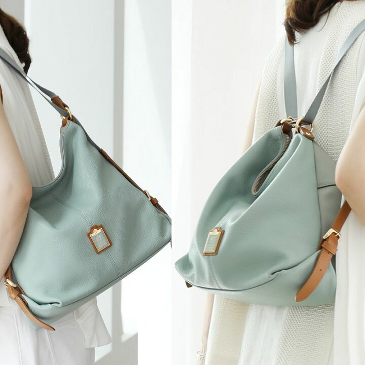 楽天市場】【HerSchedule】イタリア製撥水レザー＆撥水ナイロンの軽量  