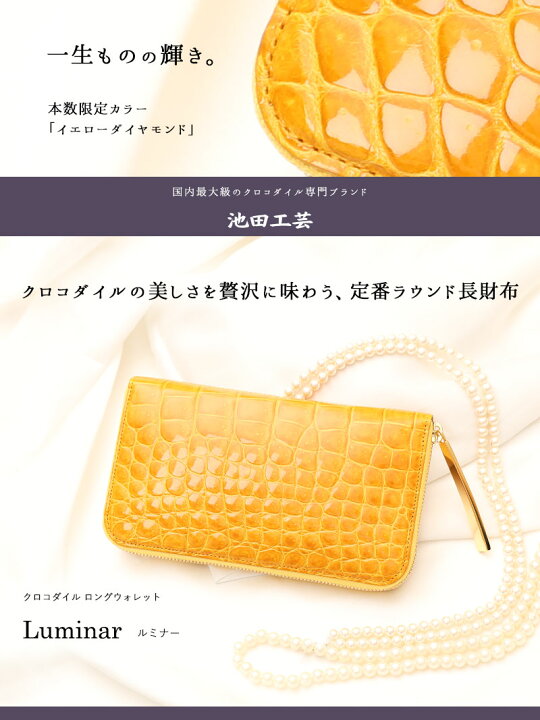 楽天市場】【池田工芸】一生ものの輝き。クロコダイルの美しさを贅沢に 