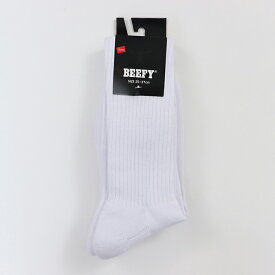 【公式】ヘインズ Hanes 2足組 ビーフィーフルレングスソックス【ハーフパイル】25FW BEEFY ヘインズ(HMSBW001)