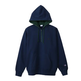 【公式】チャンピオン【30%OFFセール】Champion フーデッドハーフジップスウェットシャツ 23FW メンズカジュアル(C3-Y103)★ メンズ レディース sweat スウェット ( トレーナー ) フード付き