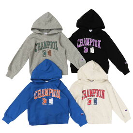 【公式】チャンピオン【30%OFFセール】Champion スクールサイズ キッズ フーデッドスウェットシャツ 23FW ボーイズカジュアル(CK-Y107J)★子供 子ども こども 子供服 キッズ服 女の子 男の子 sweat スウェット ( トレーナー ) フード付き