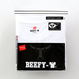 6/4(火)20時～6/11(火)2時 20%OFFクーポン配布中【公式】ヘインズ Hanes BEEFY-T Tシャツ BEEFY-T (H8-T301)★ビーフィー白T半袖 肉厚 ヘビーウェイト 厚手 タグ無 タグレス 綿100 コットン パックT 無地