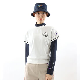 【公式】チャンピオン【30%OFFセール】Champion ウィメンズ テックウィーブ テリー クルーネックスウェットシャツ ウィメンズ 23FW GOLF(CW-YG004)★レディース 女性用 女性 sweat スウェット ( トレーナー )