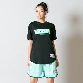 【公式】チャンピオン【30%OFFセール】Champion ウィメンズ ショートスリーブTシャツ 23SS E-MOTION(CW-XB356)★半袖 レディース 女性用 女性 バスケットボール バスケ ウエア ミニバス バスケウエア