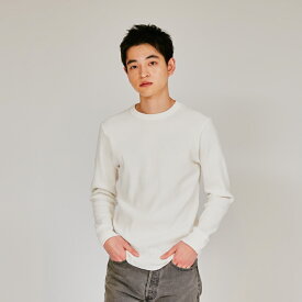 【公式】ヘインズ サーマルトップ クルーネックロングスリーブ 24FW ヘインズ(HM4-Y203)★ ロンT 長袖 Tシャツ 下着 インナーウエア アンダーウエア インナー まとめ買い 着心地良い 肌触り 無地 ロゴ メンズ 男性 オールシーズン