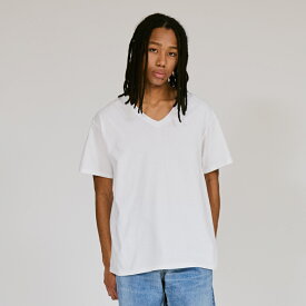 【公式】ヘインズ Hanes 【2枚組】RS VネックTシャツ 25FW グローバルバリューライン ヘインズ (HM1EY704)★半そで 半袖 tシャツ 無地 インナーTシャツ インナー 下着 パックT