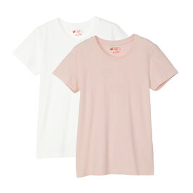 【公式】ヘインズ【30%OFFセール】Hanes ウィメンズ ジャパンフィット【2枚組】クルーネックTシャツ 5.3oz 25SS Japan Fit for HER ヘインズ(HW5320)