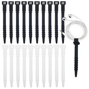 �ė��p�\�ȃP�[�u�������o���h 20�� ���O���\�ȃV���R���W�b�v�^�C �L�k�� 4.3�C���` �\�t�g�Z���t���b�N�P�[�u���W�b�v�^�C �R�[�h�����p���b�v �P�[�u�����C���[(�u���b�N/�z���C