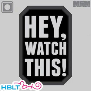 �~���X�y�b�N�����L�[ �p�b�` HEY WATCH THIS�iPVC�j