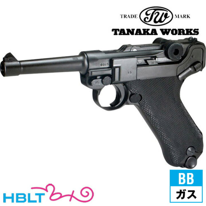 楽天市場】タナカワークス ルガー P08 4インチ R-Type HW ブラック 
