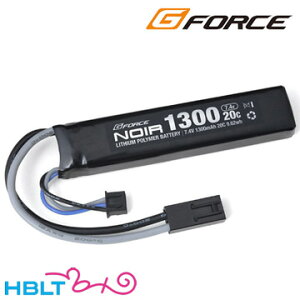 G-FORCE Noir ���|�o�b�e���[ 7.4V 1300mAh ������o�b�t�@�[�`���[�u�i�X�g�b�N�`���[�u�j�C�� 20C�i�~�j�R�l�N�^�j�bGFG915