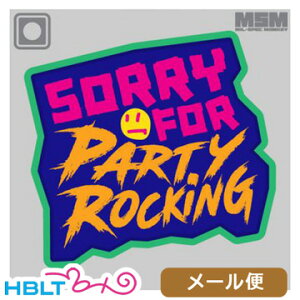 ミルスペックモンキー パッチ SORRY FOR PARTY ROCKING(PVC) メール便 対応商品