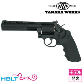 タナカワークス スモルト リボルバー ラウンドバット Ver.3 HW ブラック 6インチ（発火式 モデルガン 完成） /タナカ tanaka Smolt Revolver スマイソン Smython SW COLT S&W コルト ハイブリッド PYTHON パイソン M19 Kフレーム