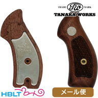 タナカワークス 木製グリップ＋Weight SW Jフレーム ラウンドバット（ウォールナット チェッカー） メー…