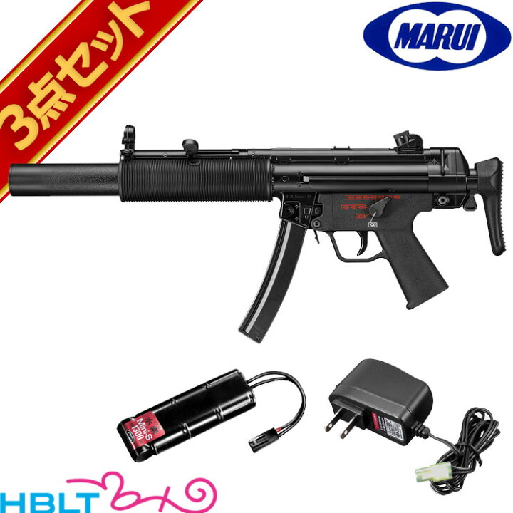 楽天市場】東京マルイ MP5 SD6 次世代電動ガン バッテリー 充電器フル 