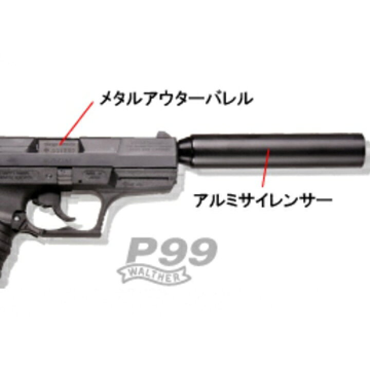 楽天市場】マルゼン ワルサー P99 ガスブローバック フルセット 