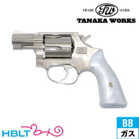 タナカワークス S&W M36 スクエアバット 'トラヴィス モデル Ver.2 ニッケルフィニッシュ 2 インチ（ガスガン リボルバー 本体） /タナカ tanaka SW Travis Square Butt チーフ Chiefs nickel