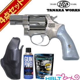 タナカワークス S&W M36 2inch トラヴィス モデル ver2 スクウェアバット ニッケルフィニッシュ フルセット