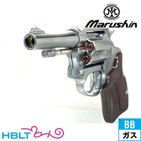 マルシン ポリスリボルバー 77ミリ銃身 Xカート 樹脂グリップ ABS シルバー 3 インチ（ガスガン リボルバー 本体 6mm） /Police Revolver 警察