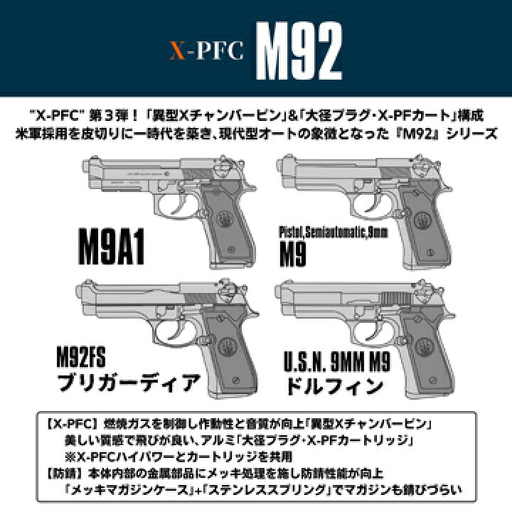 楽天市場】マルシン M92FS ブリガーディア ABS マットブラック（発火式 