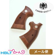 CAROM SHOT 木製グリップ 各社 Kフレーム 用 ウォールナットチェッカー オーバースクエア/メダル付 メー…