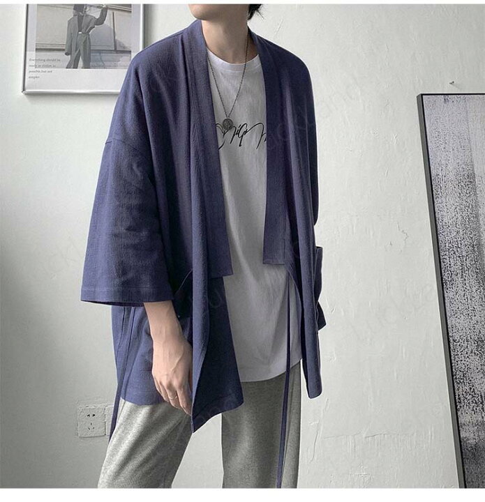 楽天市場 カーディガン メンズ 麻 夏祭り 和柄 羽織り 開襟 シャツ 作務衣 浴衣 はっぴ 法被 祭り袢纏 夏用 ゆったり おしゃれ 甚平 男性用 羽織物 和服 和柄 七分袖 花火大会 無地 2color 普段着 コスプレ衣装 トップス 舞台衣装 メンズカーディガン Luckland