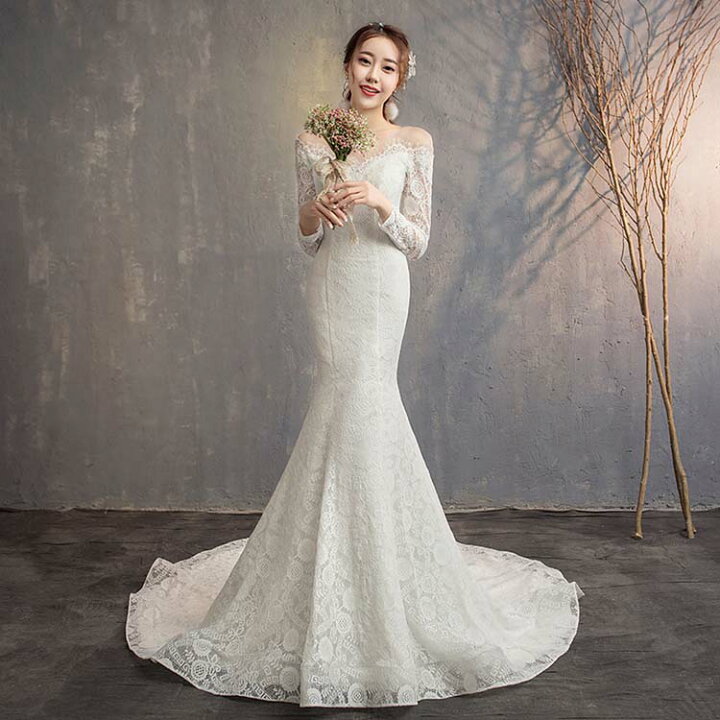 楽天市場】ウェディングドレス ミモレ丈 ロングドレス 演奏会 結婚式  