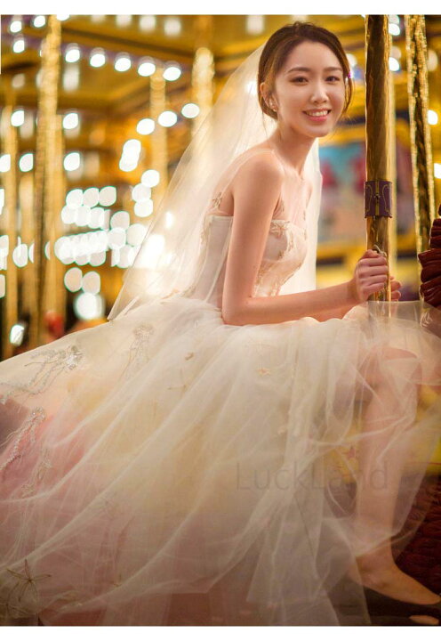 楽天市場】ウェディングドレス ミモレ丈 キャミソール 二次会 花嫁  