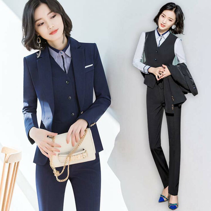 楽天市場】4点セット スーツセット セットアップ スーツ レディース  