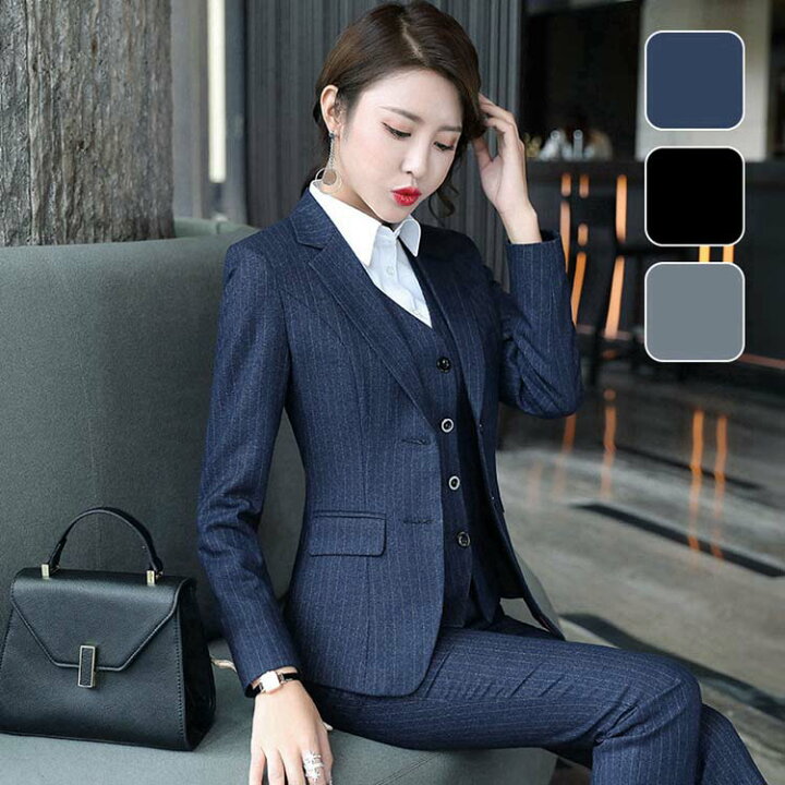 楽天市場】4点セット スーツセット セットアップ スーツ レディース  