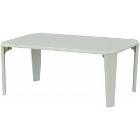 八角鏡面テーブル 天板15mm 幅75×奥30×高31.7cm ホワイト SRHP-4WH