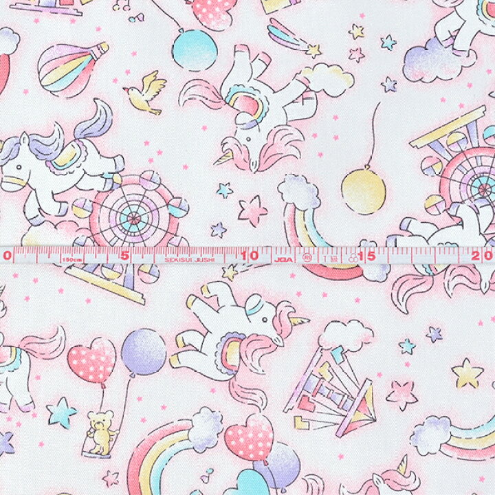 楽天市場】Cheerful Kids ユニコーン柄 オックス生地 約110cm幅×10cm 