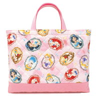 【ディズニー プリンセス】レッスンバッグ キルティング 手提げバッグ かばん トートバッグ 入園 入学 通…